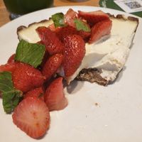 Strawberry cheesecake! at True Food Kitchen in New Orleans
