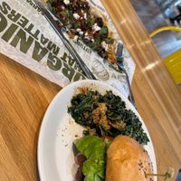 I had the vegan burger and the vegan pizza at True Food Kitchen in New Orleans