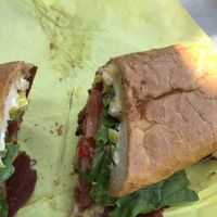 Spicy Italian sub at DC Vegetarian in Portland