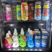 Definitely the only place that carries those Weird drinks…  at DC Vegetarian in Portland