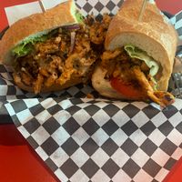 Chickun po boy at DC Vegetarian in Portland