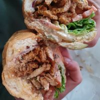 po boy at DC Vegetarian in Portland