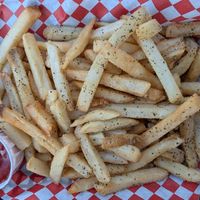 fries at DC Vegetarian in Portland