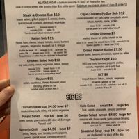 Menu at DC Vegetarian in Portland