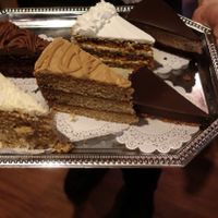 Cake tray at Cafe Sunflower in Sandy Springs