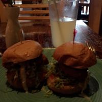 Portobello mushroom sliders  at Cafe Sunflower in Sandy Springs