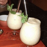 Piñas coladas!  at Vyb Bar in Barcelona
