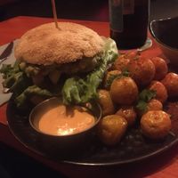 Beyond burger at Vyb Bar in Barcelona