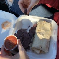 Vegan Mac and cheese wrap at Razzle Dazzle in Syracuse