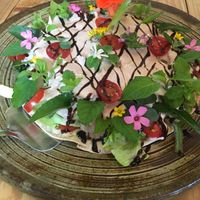 Salad pizza at Jag Eunbueok 작은부엌 in Jeju