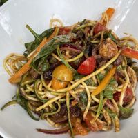 Olive Tapenade Zoodle bowl (Puttanesca)  at Raw Aura in Mississauga