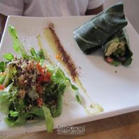 falafel wrap at Raw Aura in Mississauga