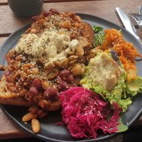 Vegan big brekkie at Icaro in Apollo Bay