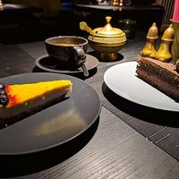 vegan cake and freshly grounded coffee at SOMA Cafe in Vilnius