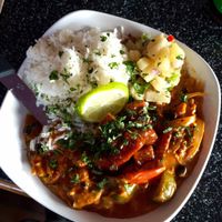 Vegan option of today's lunch special at Nine Mile West.  at Nine Mile Montford in Asheville