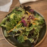 Side salad with mango vinaigrette  at Nine Mile Montford in Asheville