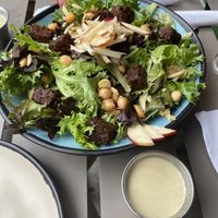 Empress salad with smoked Gouda on the side to make it vegan  at Nine Mile Montford in Asheville