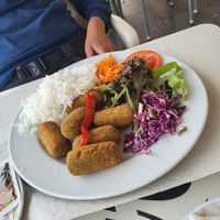 spinach croquettes at Bar Praia in Sao Miguel