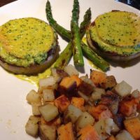 tofu Benedict  at Cafe Sunflower in Atlanta