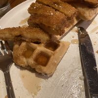 Chicken and waffles   at Cafe Sunflower in Atlanta