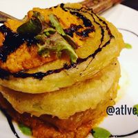 fried green tomatoes  at Cafe Sunflower in Atlanta