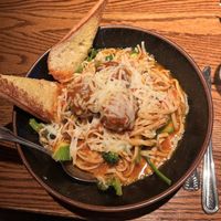 Pasta with meatballs  at Cafe Sunflower in Atlanta