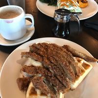 Chicken & Waffles  at Cafe Sunflower in Atlanta