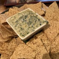 Spinach artichoke dip.   at Cafe Sunflower in Atlanta