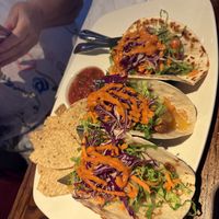 Crispy Shrimp tacos  at Cafe Sunflower in Atlanta