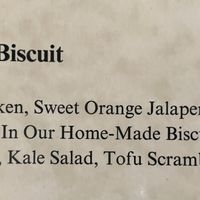 Menu  at Cafe Sunflower in Atlanta