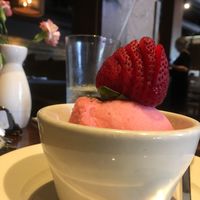 Raspberry Sorbet Yum!!! at Cafe Sunflower in Atlanta