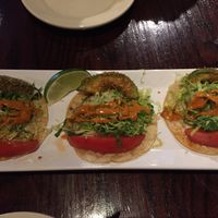 Fried avocado tacos (appetizer)  at Cafe Sunflower in Atlanta