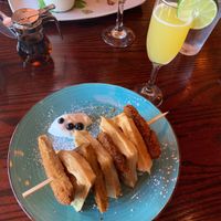 Vegan chicken and waffles! So amazing. Definitely order this if you’re at Sunday brunch.  at Cafe Sunflower in Atlanta