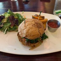 Vegan portobello mushroom melt  at Cafe Sunflower in Atlanta