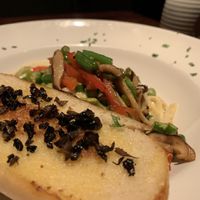 The Alfredo with toast! Delish at Cafe Sunflower in Atlanta