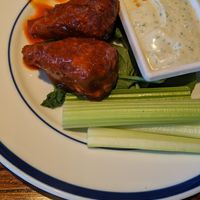 There were 3 lollipop buffalo wings at Cafe Sunflower in Atlanta