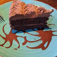 Chocolate cake at Cafe Sunflower in Atlanta
