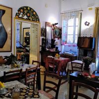 The quirky interior of La foglia at La Foglia in Siracusa