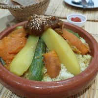 Vegetarian Couscous (70 dh) at Aisha in Meknes