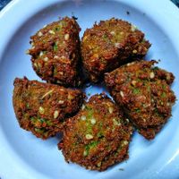Orden de bolitas de falafel  at Falafel Shalom in Tepoztlan