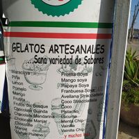 Flavours gelato at Gelato Pedemonte in Renaca