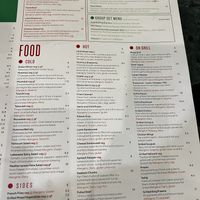 Menu  at Massis in West London