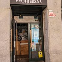 The entrance at Frutas Prohibidas in Madrid