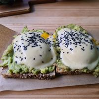 Veggs benedict - wow!! at Frutas Prohibidas in Madrid