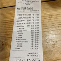 La cuenta   at Frutas Prohibidas in Madrid