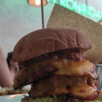 Monster burger at Frutas Prohibidas in Madrid