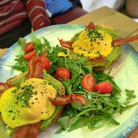 'eggs' Benedict at Frutas Prohibidas in Madrid