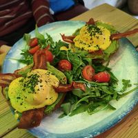 'eggs' Benedict at Frutas Prohibidas in Madrid