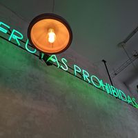 Wall at Frutas Prohibidas in Madrid