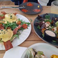 Benedictine eggs and Sodoma and Gomorra bowl at Frutas Prohibidas in Madrid